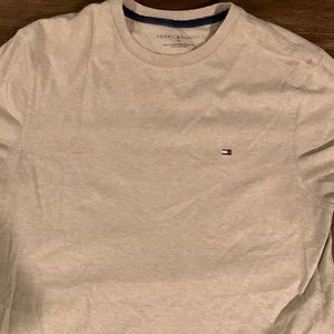 Tommy Hilfiger tan short sleeve t shirt